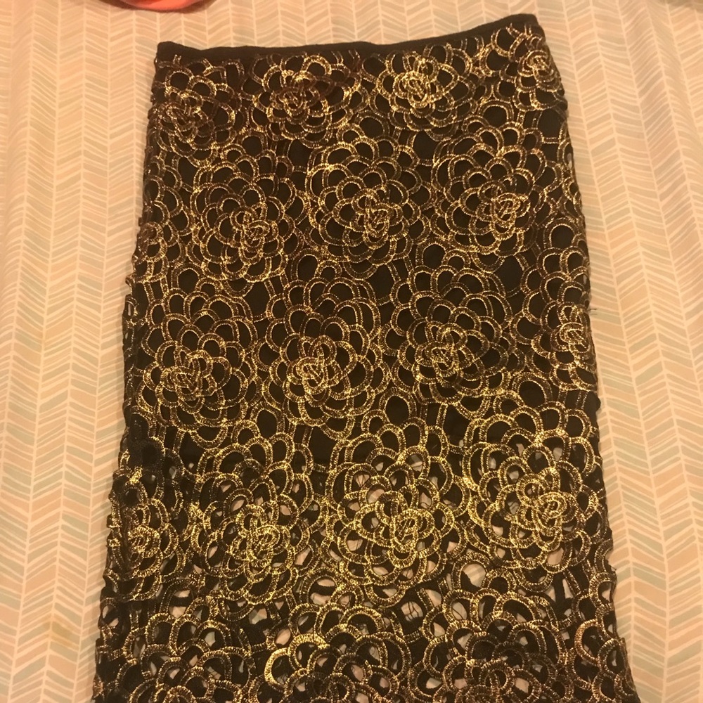 Gold skirt